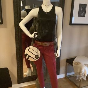 Women’s faux leather tank top